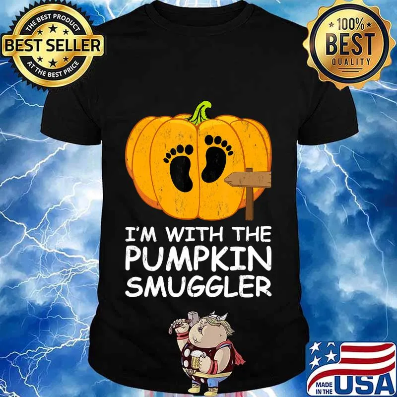 I'm With The Pumpkin Smuggler Costume Halloween T-Shirt
