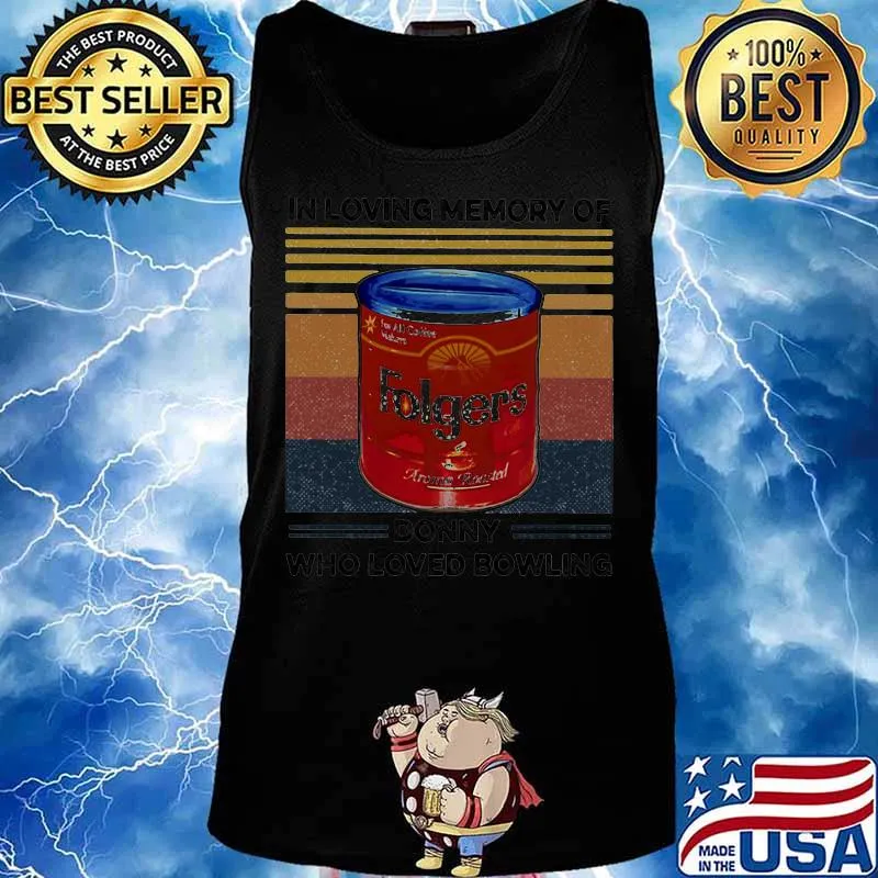 In loving memory of donny who loved bowling vintage retro s Tank top