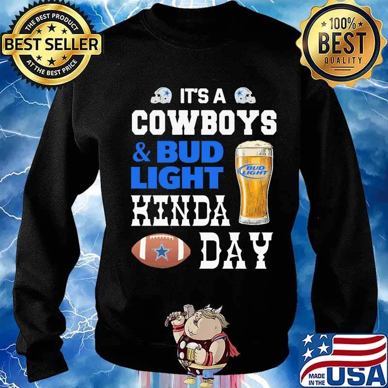 It's a dallas cowboys and bud light kinda day s Sweater