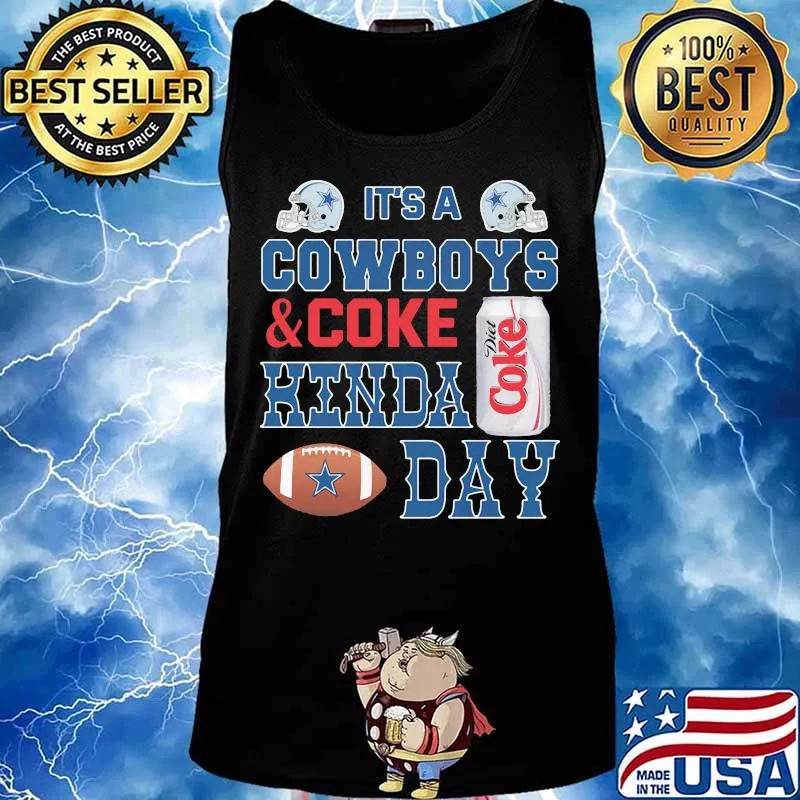 It's a dallas cowboys football and coke kinda day s Tank top