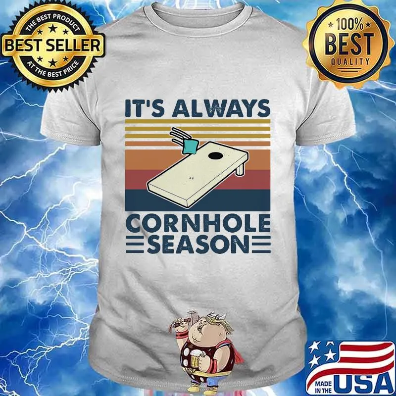 It's always cornhole season vintage retro shirt