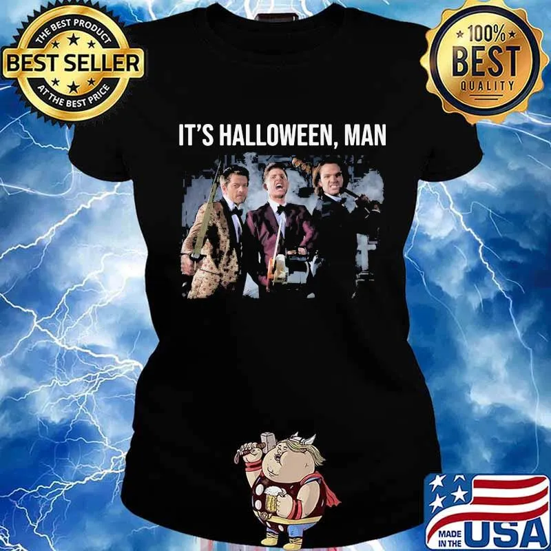 It's halloween man supernatural s Ladies tee