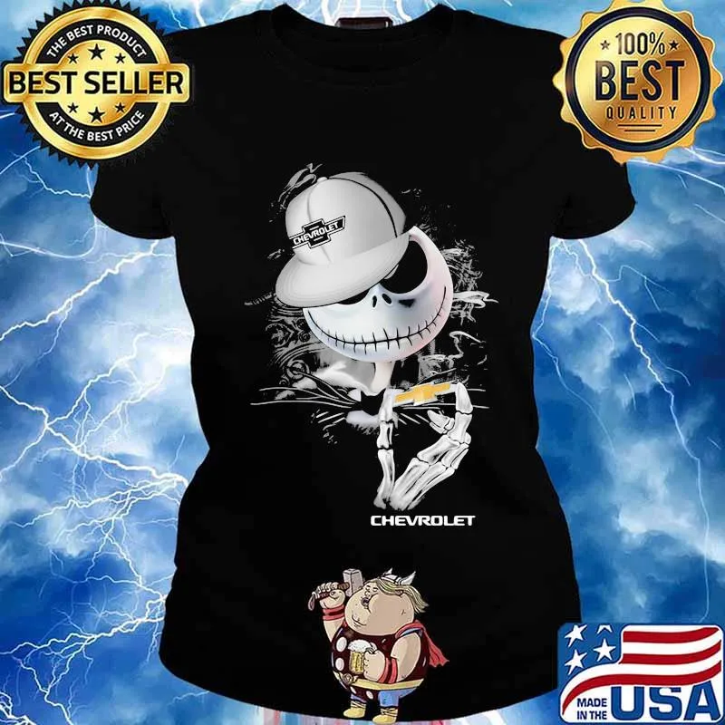 Jack skellington chevrolet logo halloween s Ladies tee