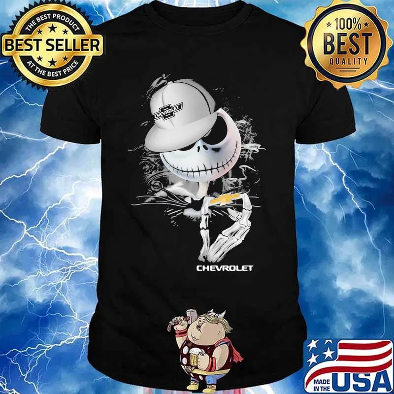 Jack skellington chevrolet logo halloween shirt