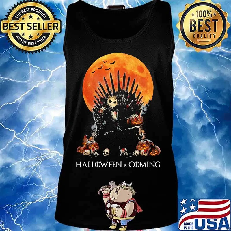 Jack skellington halloween is coming moon s Tank top