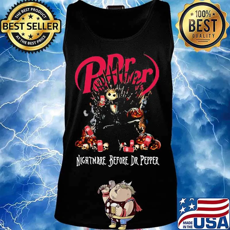 Jack skellington nightmare before dr pepper s Tank top
