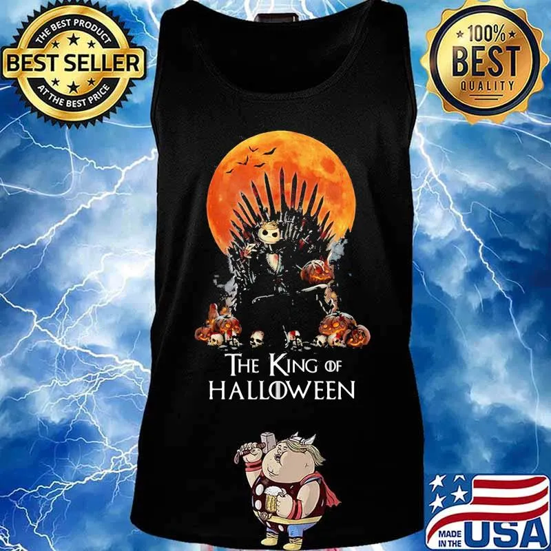 Jack skellington the king of halloween moon s Tank top