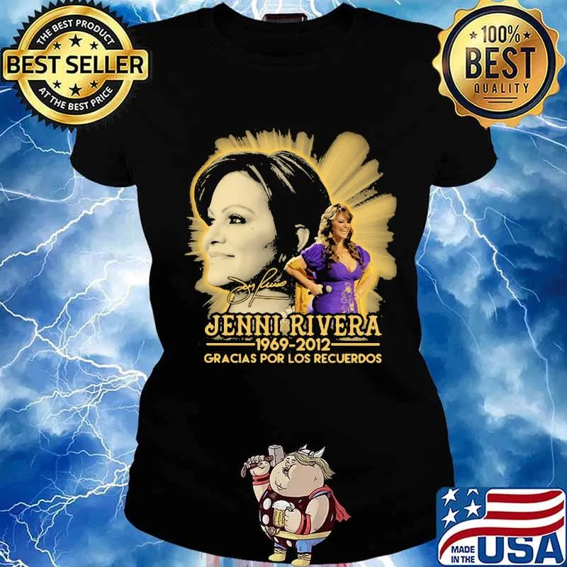 Jenni rivera 1969 2012 gracias por los recuerdos signature s Ladies tee