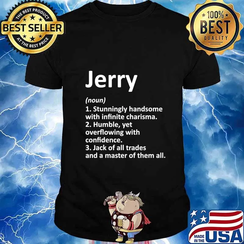 JERRY Definition Personalized Name Funny Birthday Gift Idea T-Shirt