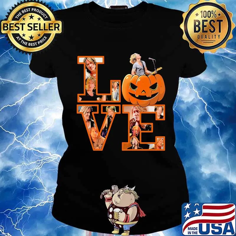 Jimi hendrix love pumpkin happy halloween s Ladies tee