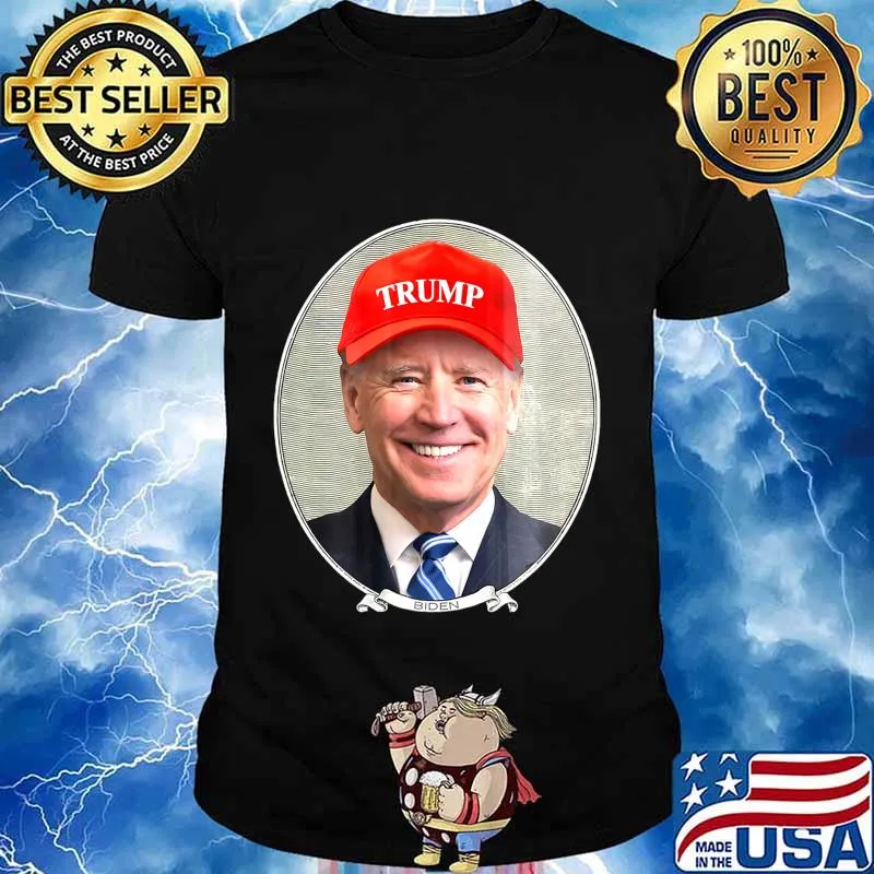 Joe Biden Wearing Hat Trump Premium T-Shirt
