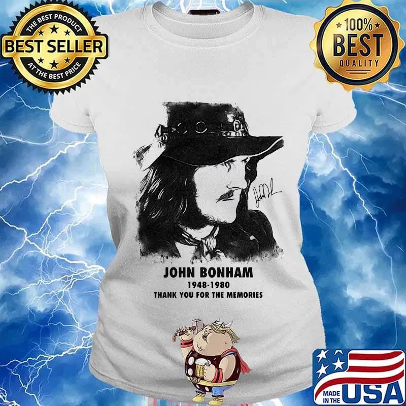 John bonham 1948 1980 thank for the memories signature s Ladies tee