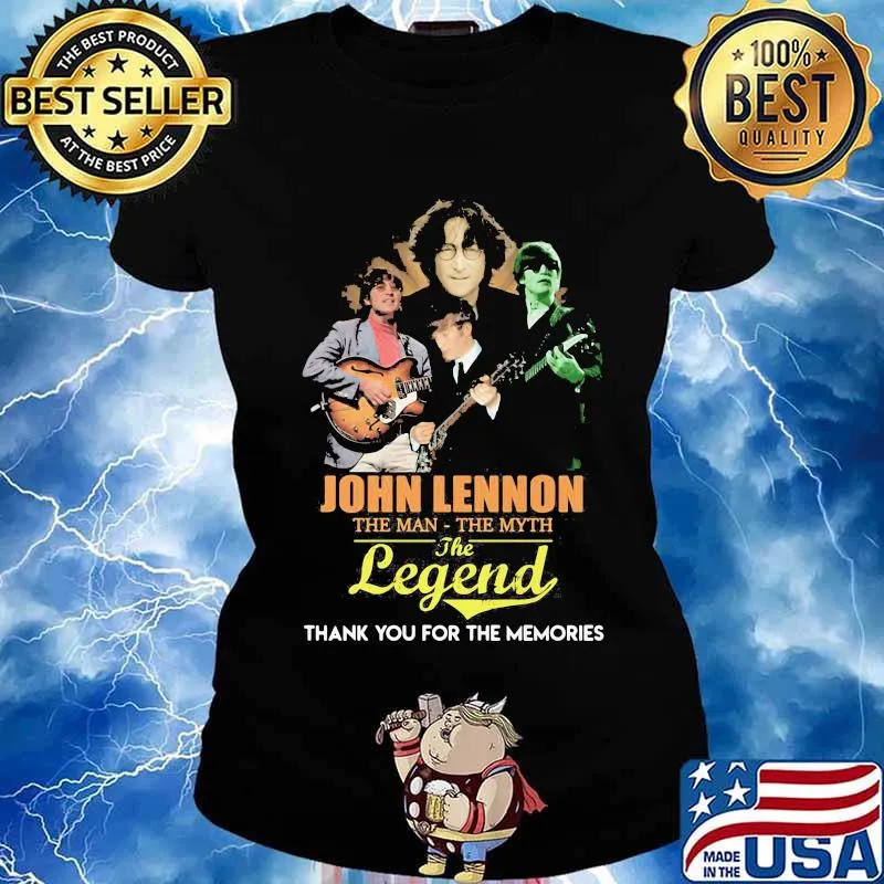 John lennon the man the myth the legend thank for the memories s Ladies tee