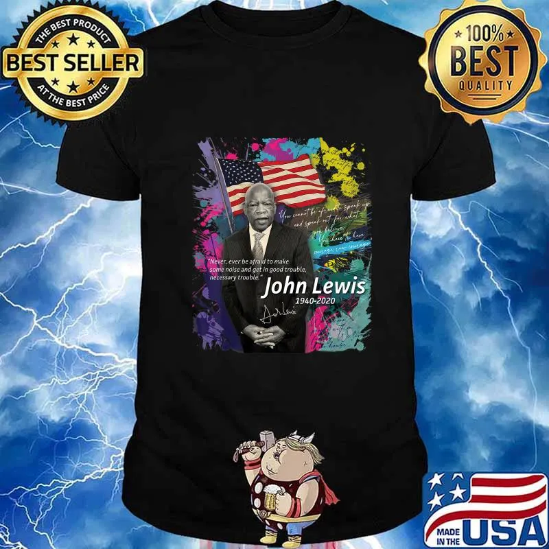 John Lewis 1940-2020 signature Black History T-Shirt