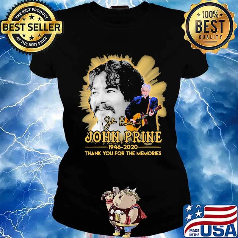 John prine 1946 2020 thank for the memories signature s Ladies tee