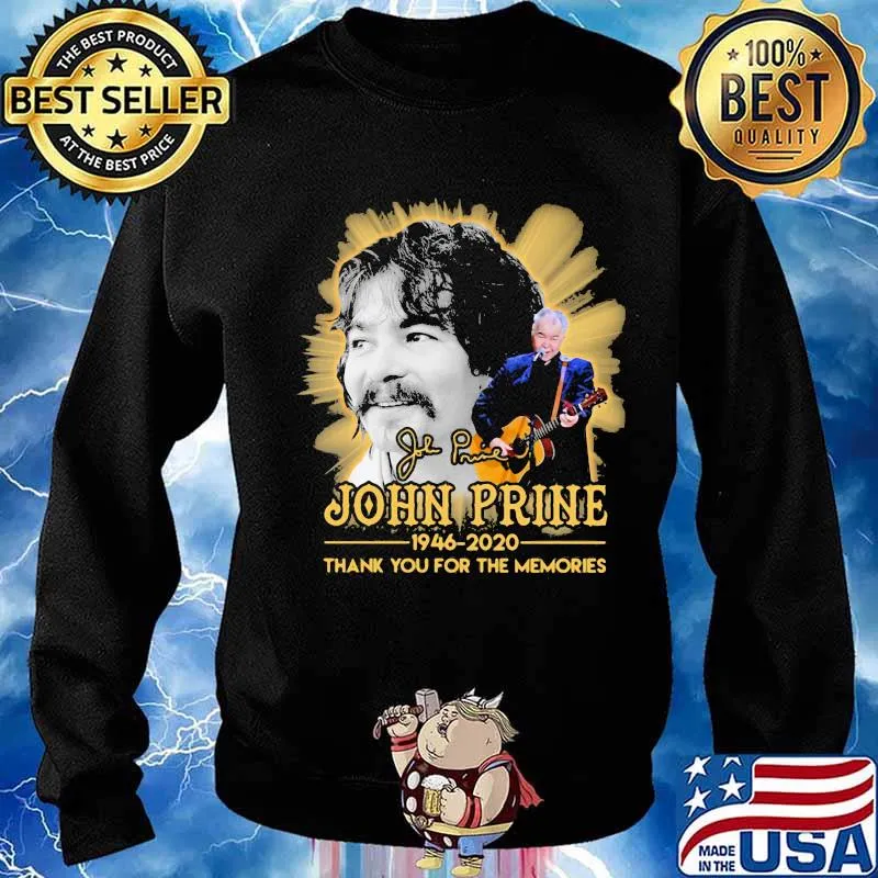 John prine 1946 2020 thank for the memories signature s Sweater