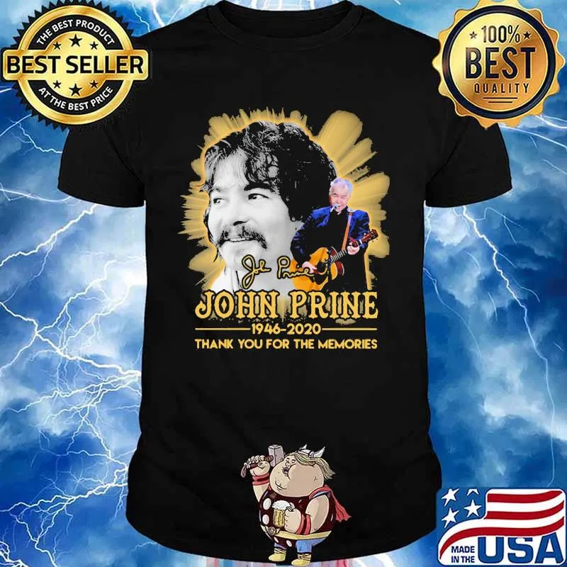 John prine 1946 2020 thank for the memories signature shirt