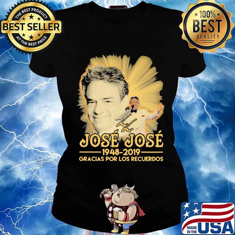 Jose jose 1948 2019 gracias por los recuerdos signature s Ladies tee