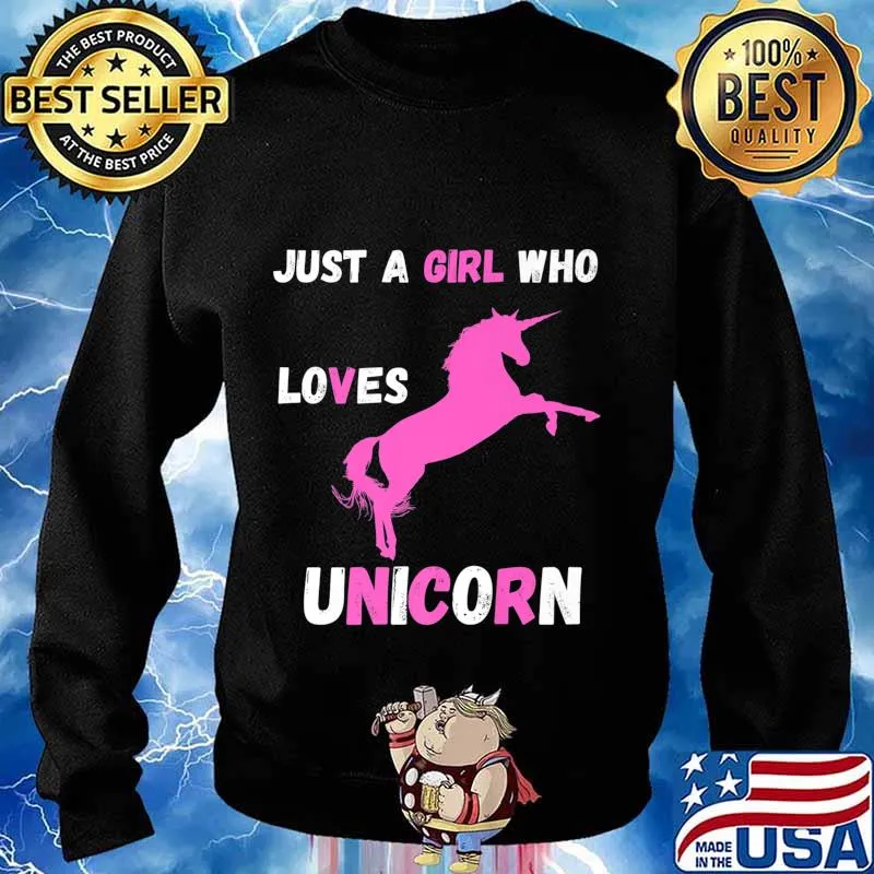 Just a girl who loves unicorns Premium T-Shirt Sweater