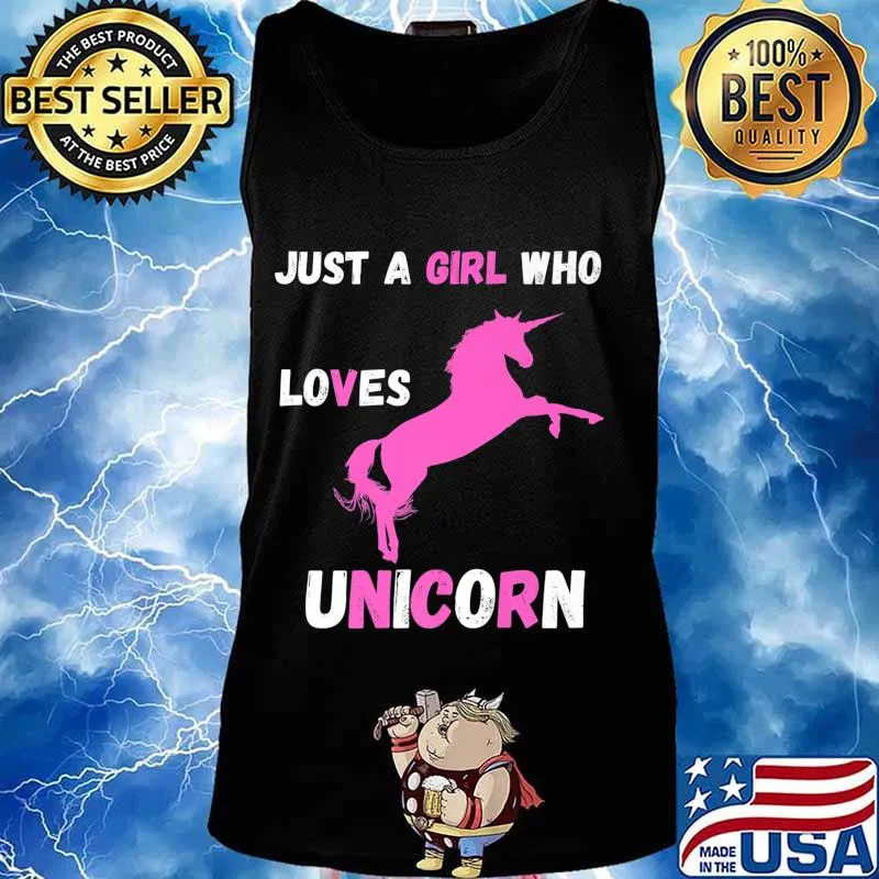 Just a girl who loves unicorns Premium T-Shirt Tank top