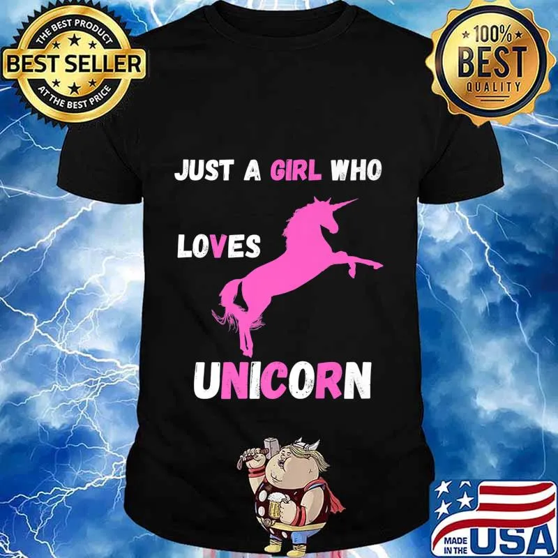Just a girl who loves unicorns Premium T-Shirt