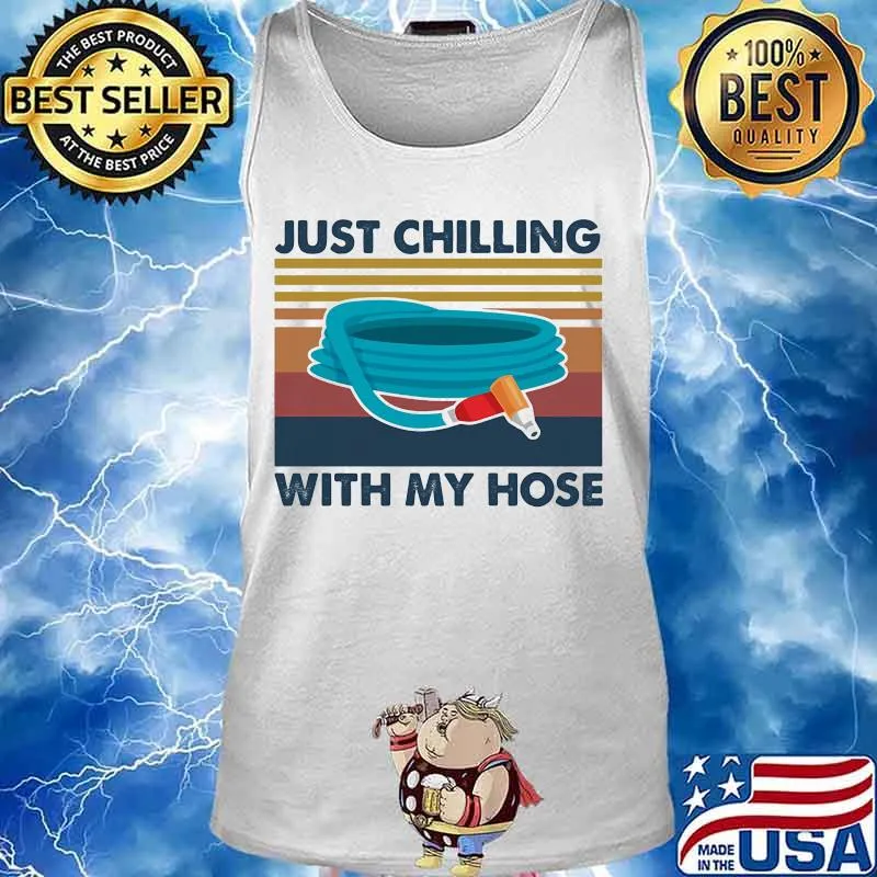 Just chilling with my hose vintage retro s Tank top