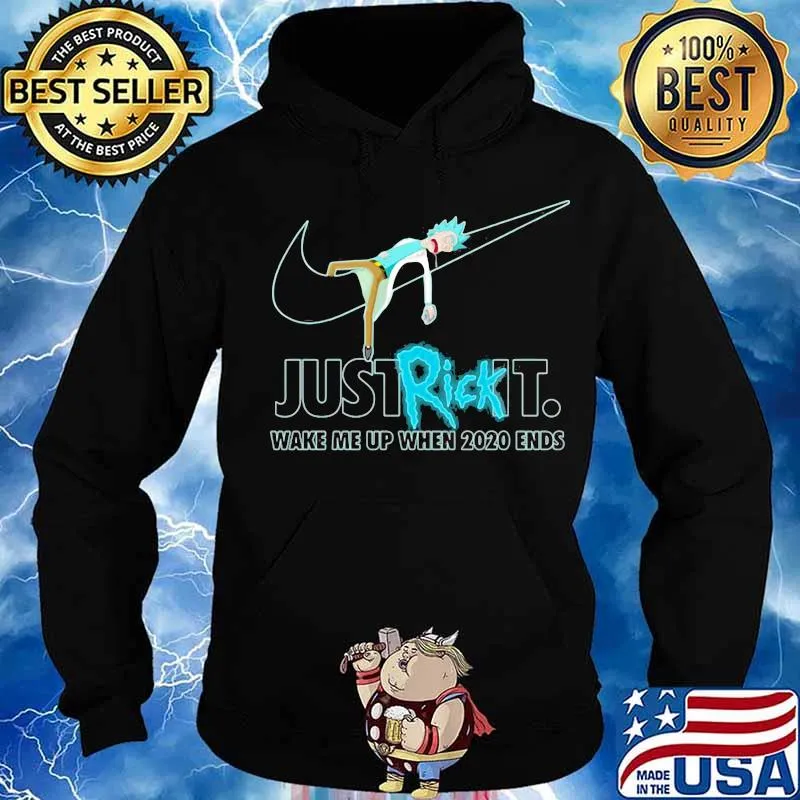 Just rick it wake me up when 2020 ends nike logo s Hoodie