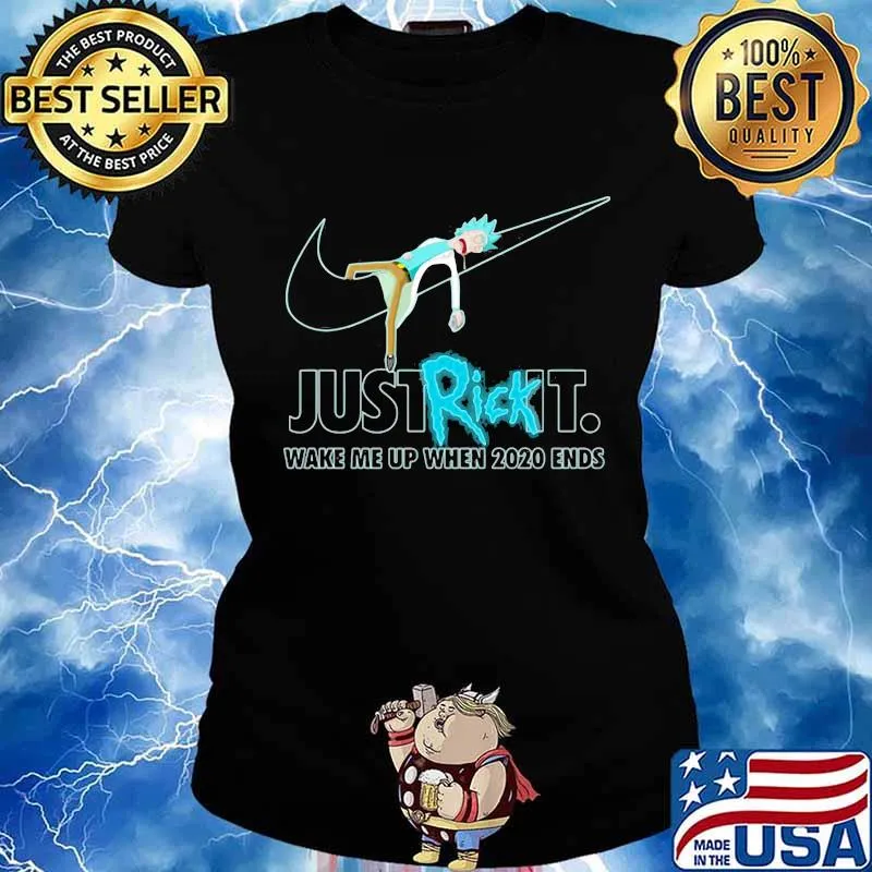 Just rick it wake me up when 2020 ends nike logo s Ladies tee
