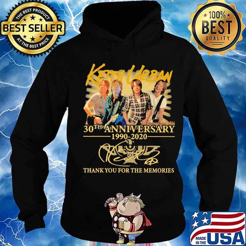 Keith urban 30th anniversary 1990 2020 thank for the memories signatures s Hoodie