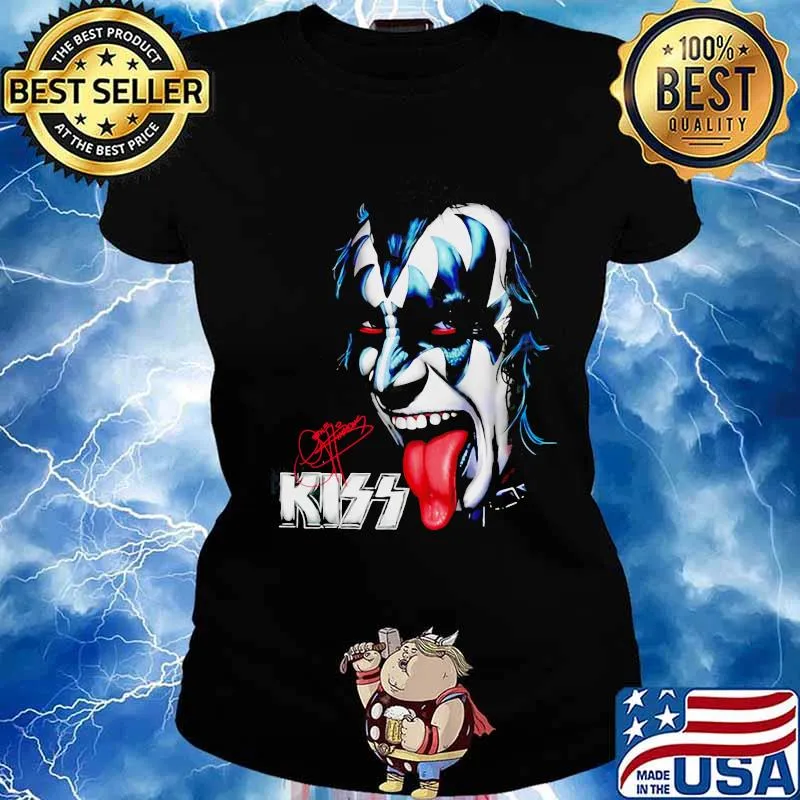 Kiss band dressed to kill signature s Ladies tee