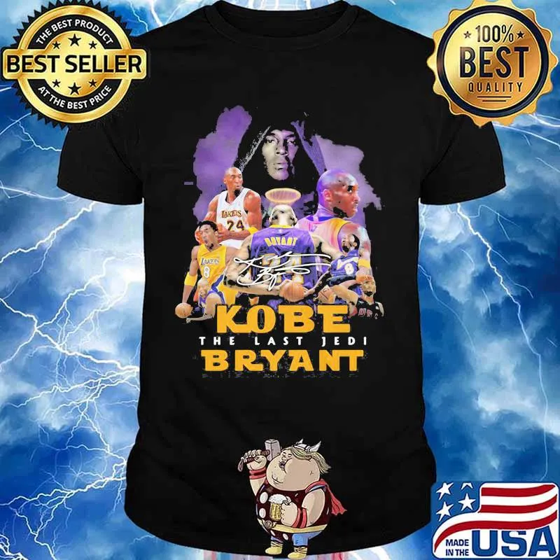 Kobe bryant the last jedi signature shirt