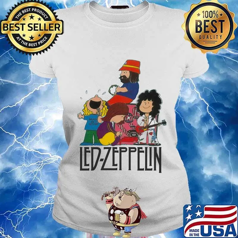 Led zeppelin band the peanuts s Ladies tee