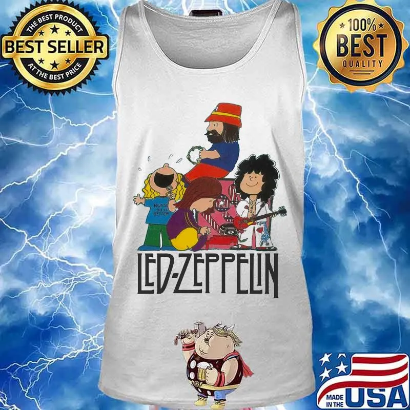 Led zeppelin band the peanuts s Tank top