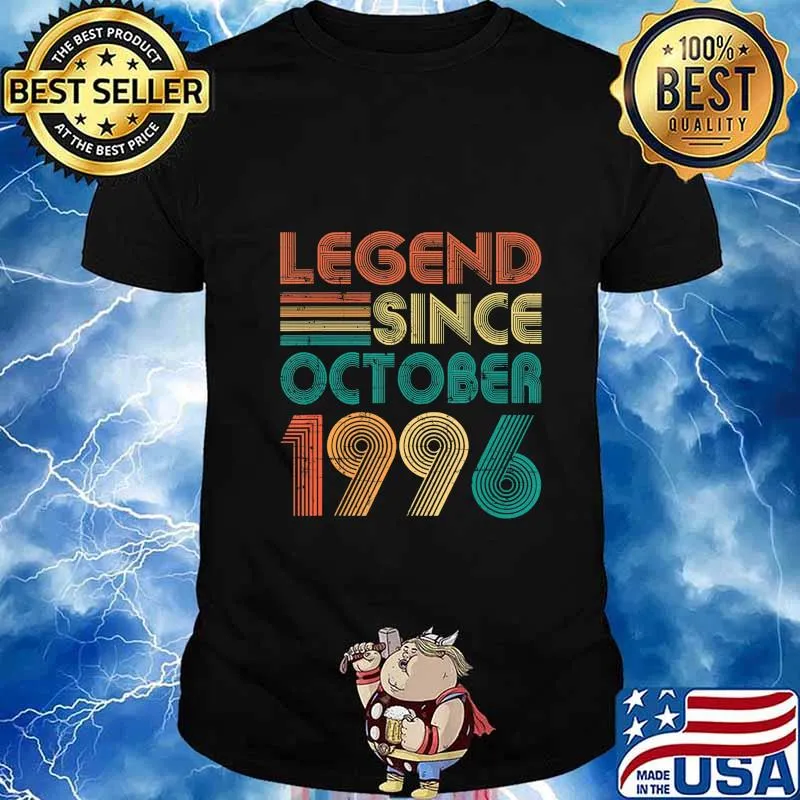 Legend Since October 1996 Gift 24th Birthday 24 Years Old T-Shirt