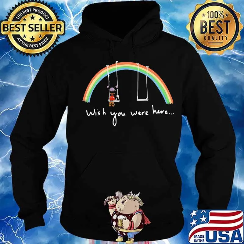Lgbt rainbow mickey mouse wish you were here s Hoodie