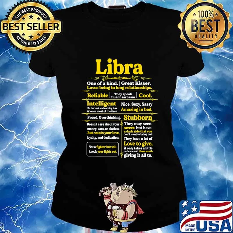 Libra Girl One Of A Kind Birthday Gift For Woman Funny Premium T-Shirt Ladies tee