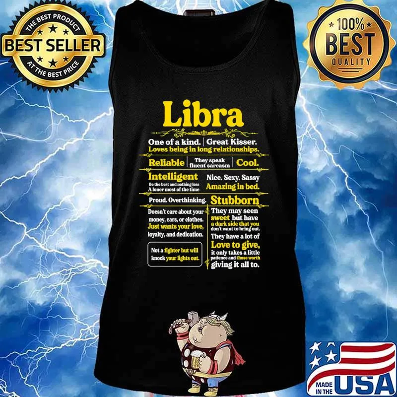 Libra Girl One Of A Kind Birthday Gift For Woman Funny Premium T-Shirt Tank top