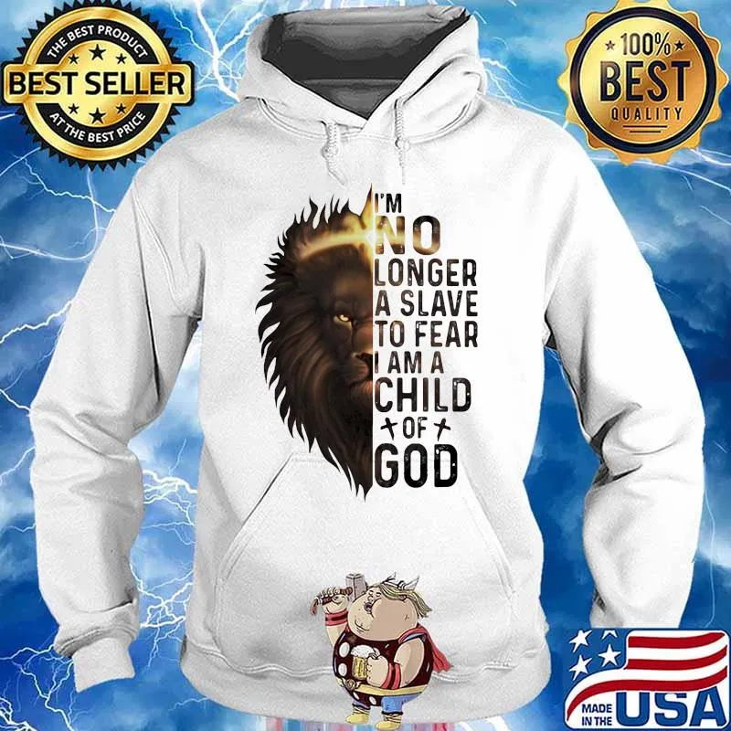 Lion king i'm no longer a slave to fear i am a child of god s Hoodie
