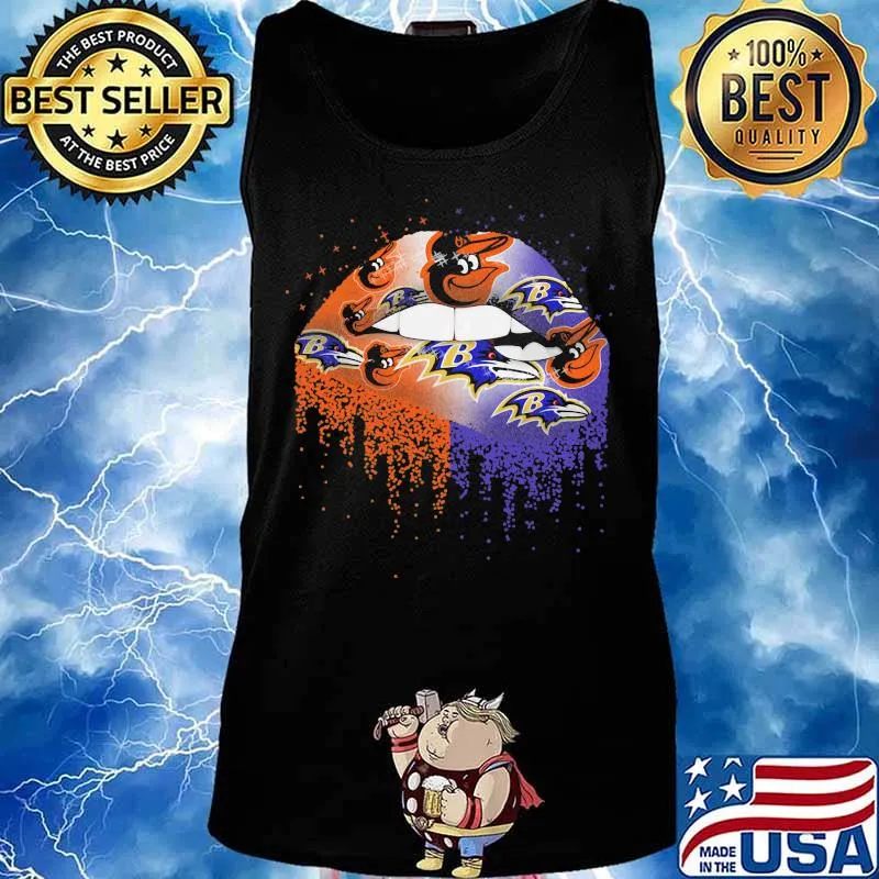 Lips baltimore orioles baltimore ravens s Tank top
