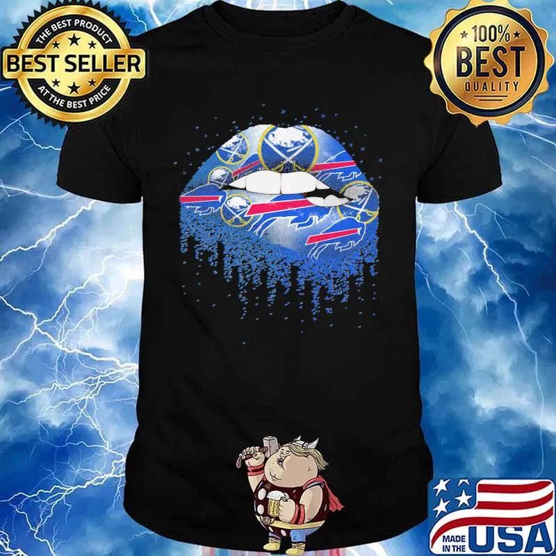 Lips buffalo sabres buffalo bills shirt