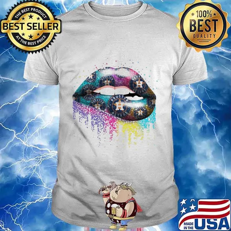 Lips houston astros baseball shirt