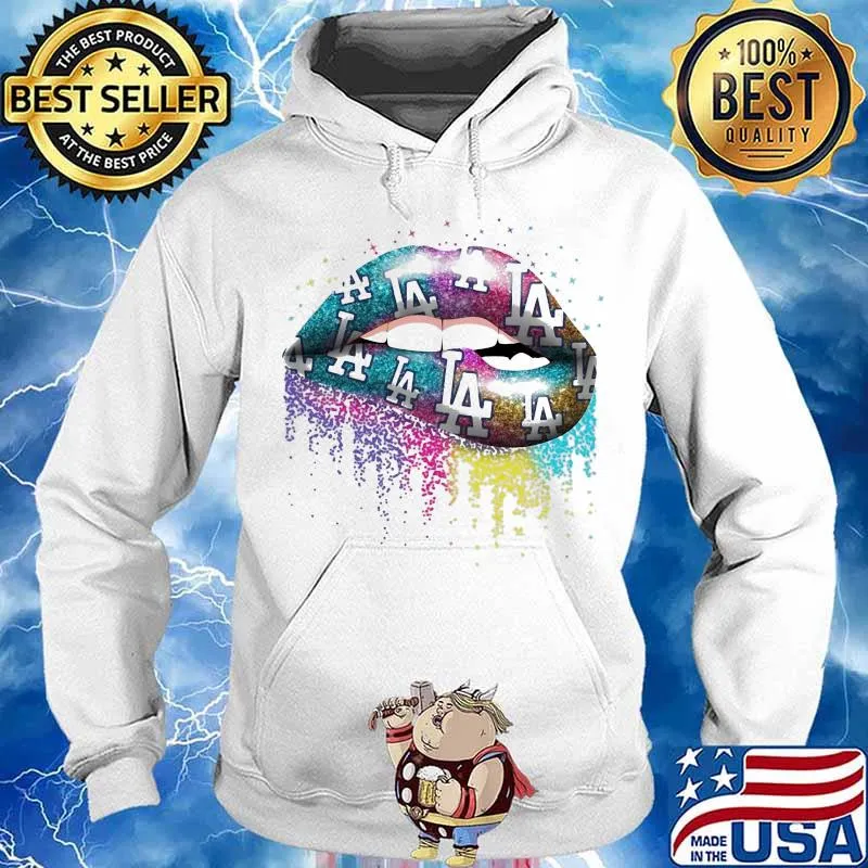 Lips los angeles dodgers baseball s Hoodie