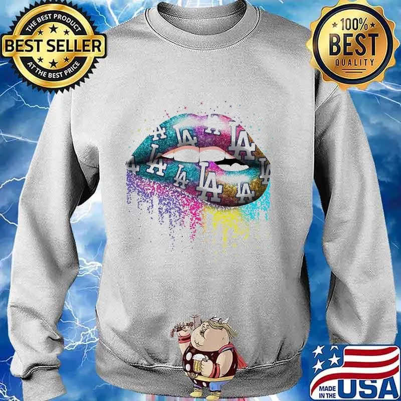 Lips los angeles dodgers baseball s Sweater