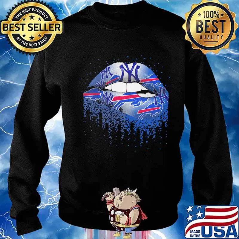 Lips new york yankees buffalo bills s Sweater