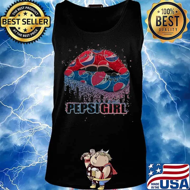 Lips pepsi girl logo s Tank top