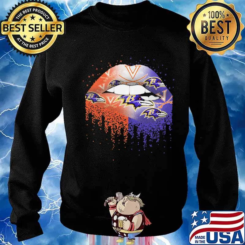 Lips viking baltimore ravens s Sweater