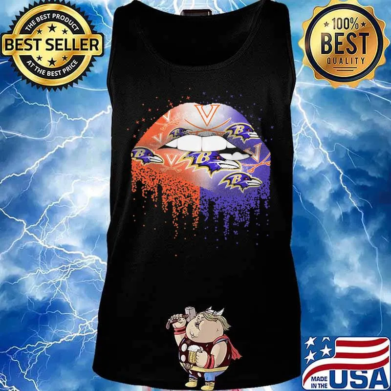 Lips viking baltimore ravens s Tank top