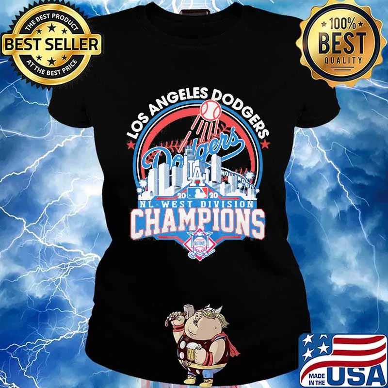 Los angeles dodgers 2020 nl west division champions s Ladies tee