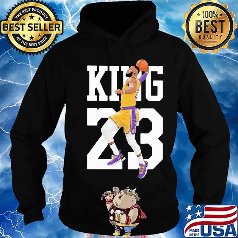 Los angeles lakers 23 lebron james king s Hoodie