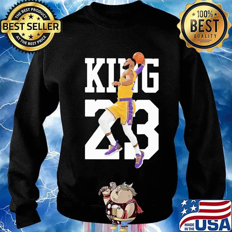 Los angeles lakers 23 lebron james king s Sweater